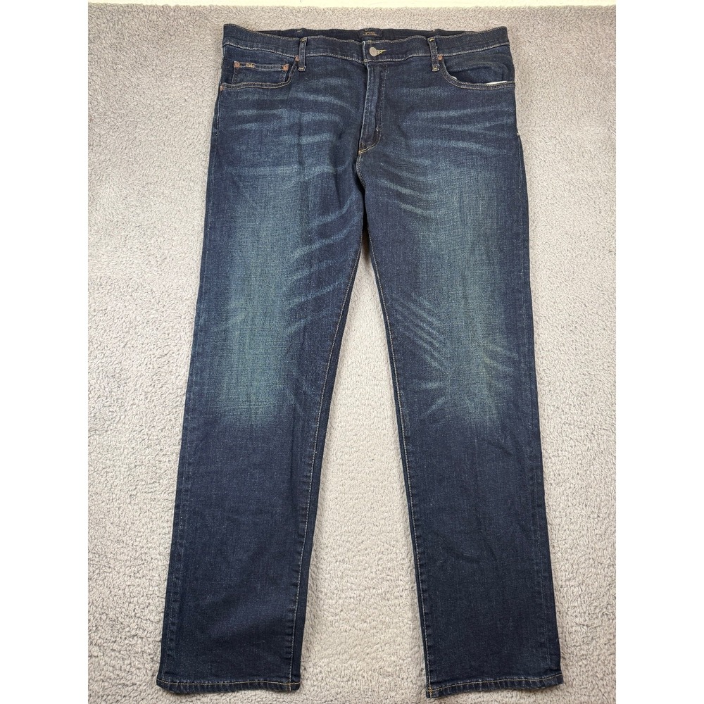 Polo Ralph Lauren Jeans Mens 42x33 Blue Denim The Hampton Relaxed Fit